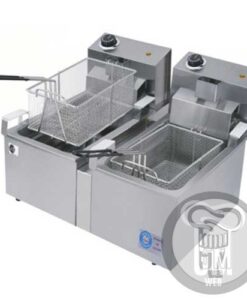 Freidora Eléctrica Doble 8 litros Con Canasto ANION