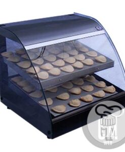 Mantenedor exhibidor Warmer de 2 niveles de 70 cm