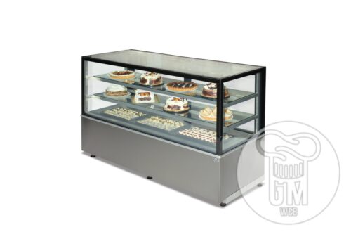 Exhibidor Mantenedor De Comidas Frias Refrigerado 120 Cm 3 Niveles