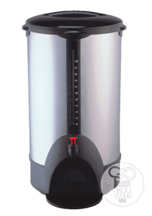 Cafetera Acero Inoxidable Eléctrica - 16 Litros - Dispenser 100 Tazas