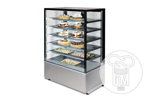 Exhibidor Mantenedor de Comidas Frios Refrigerado Cubo 120cm 6 Niveles
