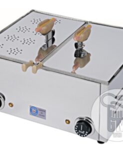Panchera Electrica Doble 16 Salchichas De Super Pancho Con Calienta Pan ANION