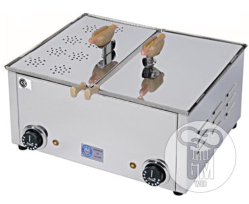 Panchera Electrica Doble 16 Salchichas De Super Pancho Con Calienta Pan ANION