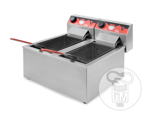 Freidora Doble Eléctrica 2 Canastos Marca YAC