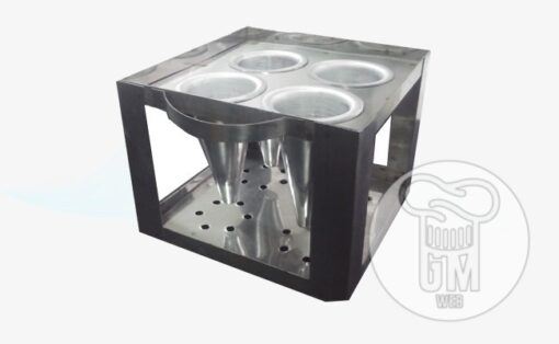 Moldes 4 Conos Para Pizza  Pizzera con 4 Moldes Cucurucho