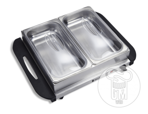 Buffetera – Manetenedor de Comidas Calientes – 2 bandejas Mediano – Marca SIKLA