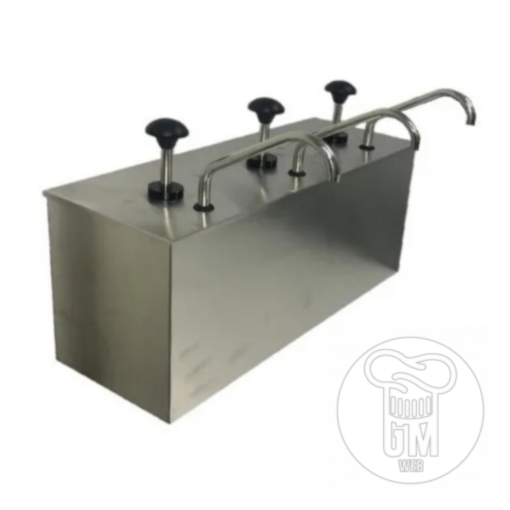 Dispenser De Aderezos Y Salsas - Dispensador 3 Bocas - Marca CATANIA