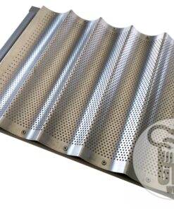 Bandeja Baguettera Con Ondas De Aluminio 44x32