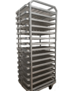 Carro Latero - Zorra Porta Bandejas Con Ruedas 70x45x20 Con Funda