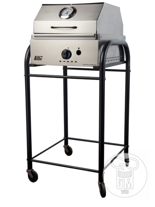 Parrilla A Gas De Acero Inoxidable Con Tapa + Base - Marca LBC