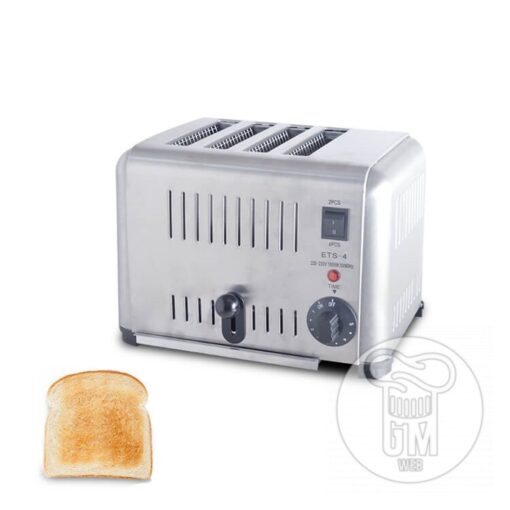 Tostadora Electrica Comercial Acero Inox - 4 Panes - Marca SIKLA