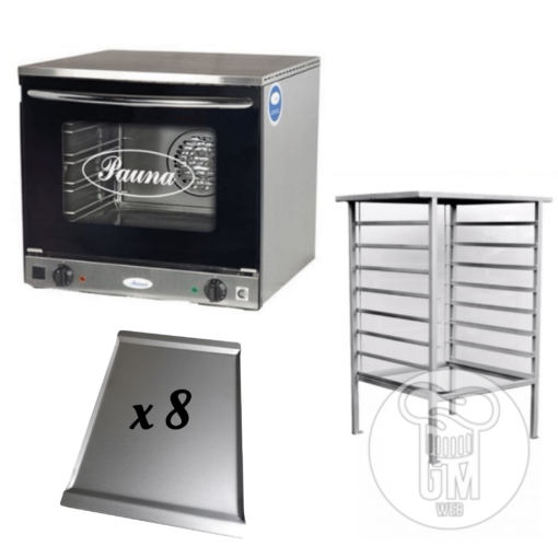 Horno Convector Beta 21 Con 8 Bandejas + Base - Marca PAUNA