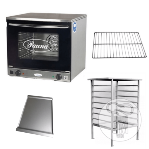 Horno Convector Beta 21 Con 4 Bandejas + 2 Rejillas + Base - Marca PAUNA