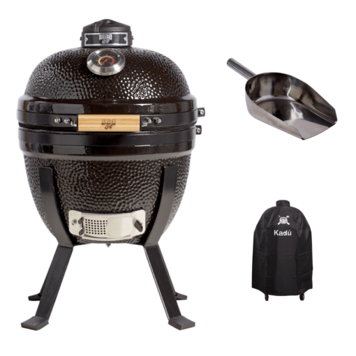 Kamado Bbq Grill Modelo KADU K14 + Pala para Cenizas - Marca BBQ GRILL