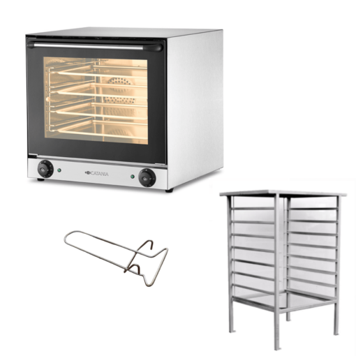 Horno Convector Catania HC-90 c/ 4 Bandejas + Base  - Marca CATANIA