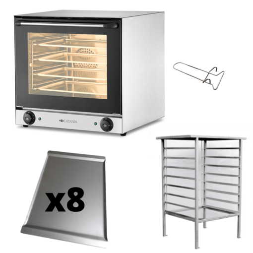 Horno Convector Catania HC-90 c/ 8 Bandejas + Base  - Marca CATANIA