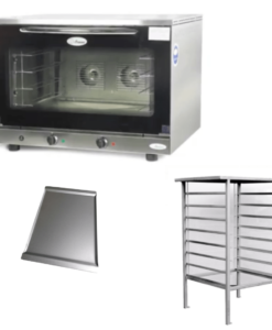 Horno Convector Beta 107 Con 4 Bandejas 60x40 MONOFASICO - Pauna + Base