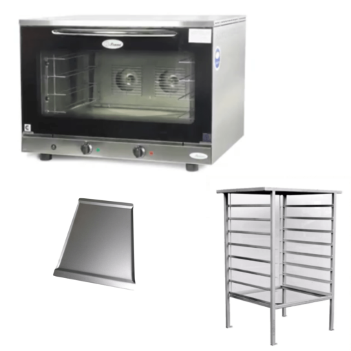 Horno Convector Beta 107 Con 4 Bandejas 60x40 MONOFASICO - Pauna + Base