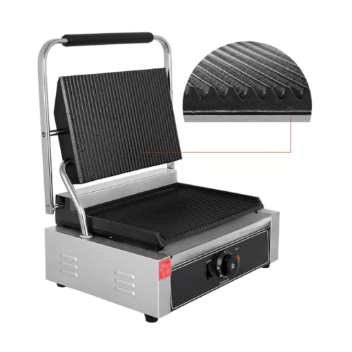 Plancha Doble Contacto Grill Panini Simple 30,5x40x21 CGS100R - Marca SIKLA