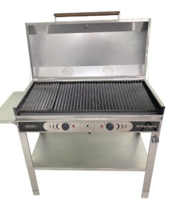 Parrilla Eléctrica Grande Aconcagua 95x45 Con Tapa y Base - Marca RESINET