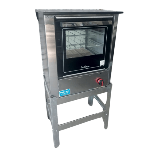 Horno Pizzero a Gas 3 Moldes Homologado Puerta Vidrio - Marca LATINA