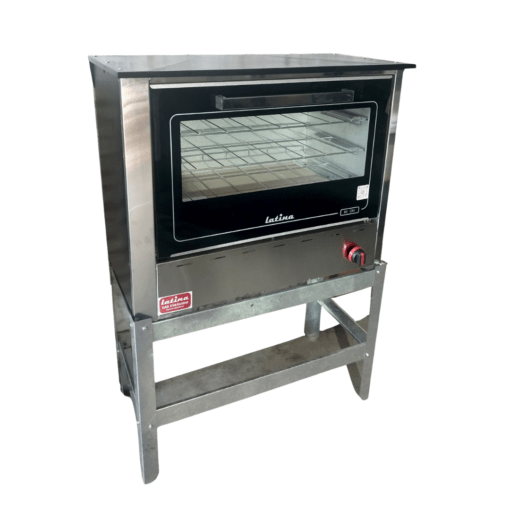 Horno Pizzero a Gas 6 Moldes Homologado Puerta Vidrio - Marca LATINA