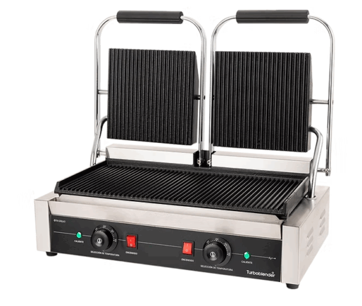 Tostadora Panini Grill Doble - Marca TURBOBLENDER