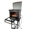 Horno Pizzero Eléctrico Mútiple con Plancha y Carlitero + Base - Marca RESINET